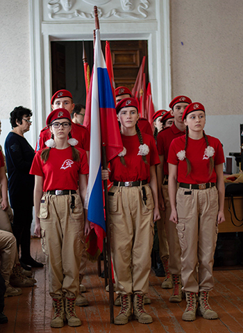 В ОмГПУ прошла патриотическая акция «Эстафета Знамени Победы»