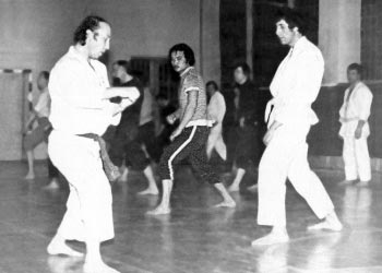 70-е годы. Занятия секции каратэ в одном из спортзалов Омска