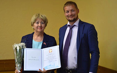 Преподавателю ОмГПУ вручили благодарственное письмо Президента РФ