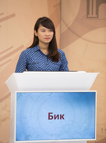 Студентка из Вьетнама на омском телеканале