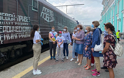 волонтеры Победы в Поезде Победы