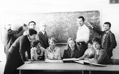 Кафедра вычислительной математики и программирования ОГПИ в 1980-е годы.